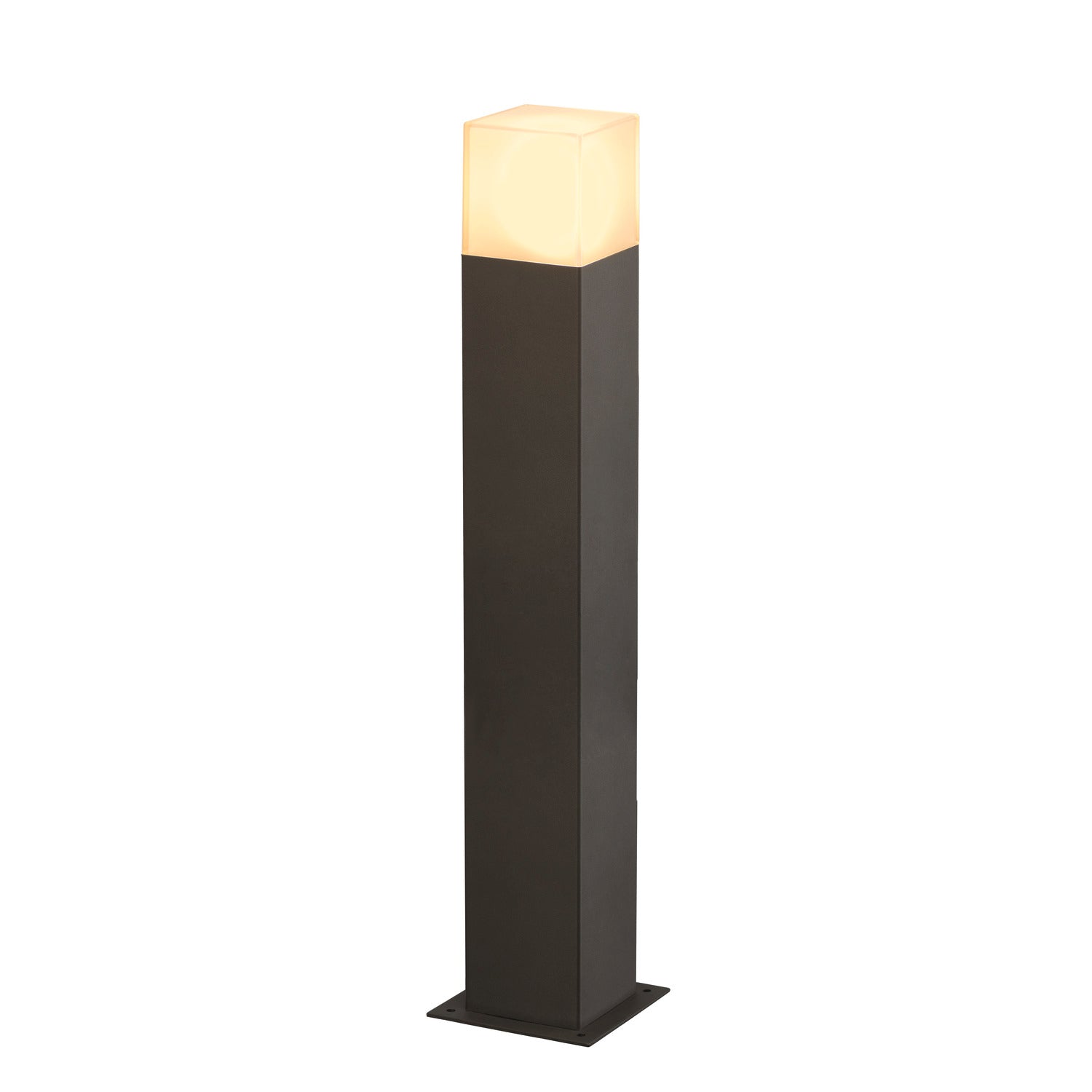 GRAFIT 60, luminária de apoio para exteriores, TC-DSE, IP44, antracite, lâmpada economizadora de energia, C/L/A 12/12/60 cm, máx. 11 W