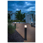 GRAFIT 60, luminária de apoio para exteriores, TC-DSE, IP44, antracite, lâmpada economizadora de energia, C/L/A 12/12/60 cm, máx. 11 W