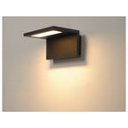 ANGOLUX WALL, luminária de parede para exteriores, LED, 3000 K, IP44, antracite, 36 LED SMD, máx. 7,51 W