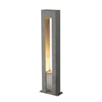 ARROCK ARC, luminária de apoio para exteriores, QPAR51, IP44, salt & pepper, granito, máx. 35 W