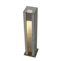 ARROCK SLOT, luminária de apoio para exteriores, LED GU10 51 mm, IP44, angular, salt & pepper, granito, máx. 4 W LED