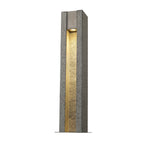 ARROCK SLOT, luminária de apoio para exteriores, LED GU10 51 mm, IP44, angular, salt & pepper, granito, máx. 4 W LED