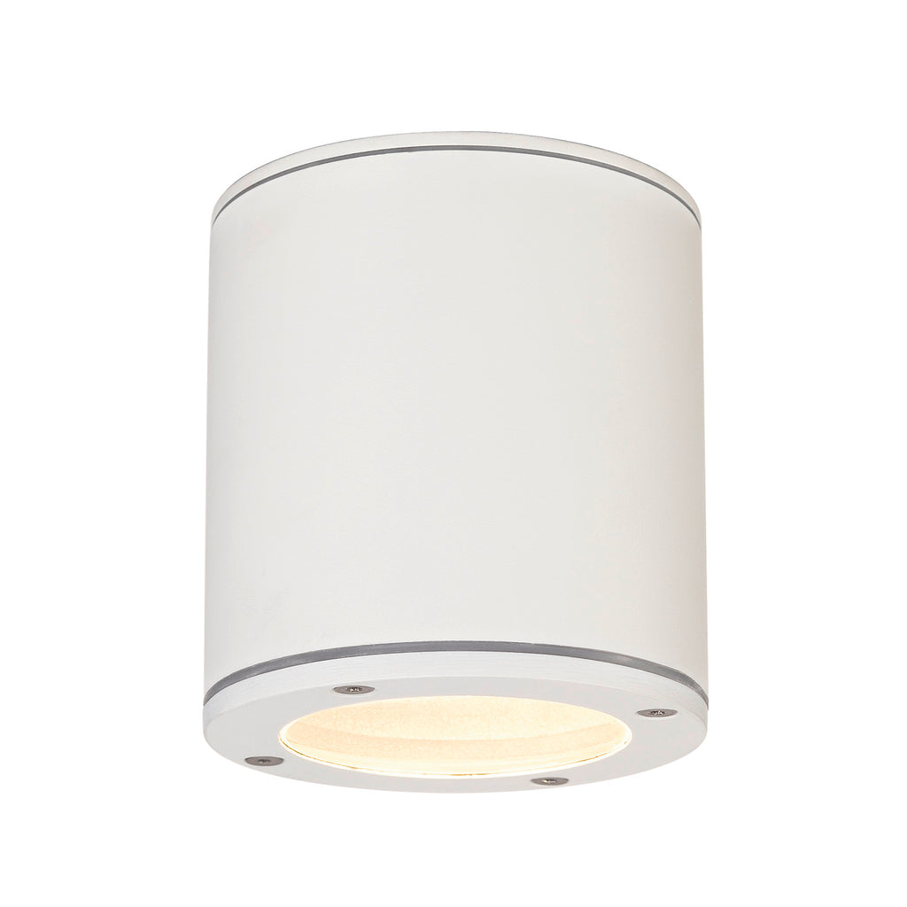 SITRA, luminária de teto para exteriores, TCR-TSE, IP44, redonda, branco, máx. 9 W