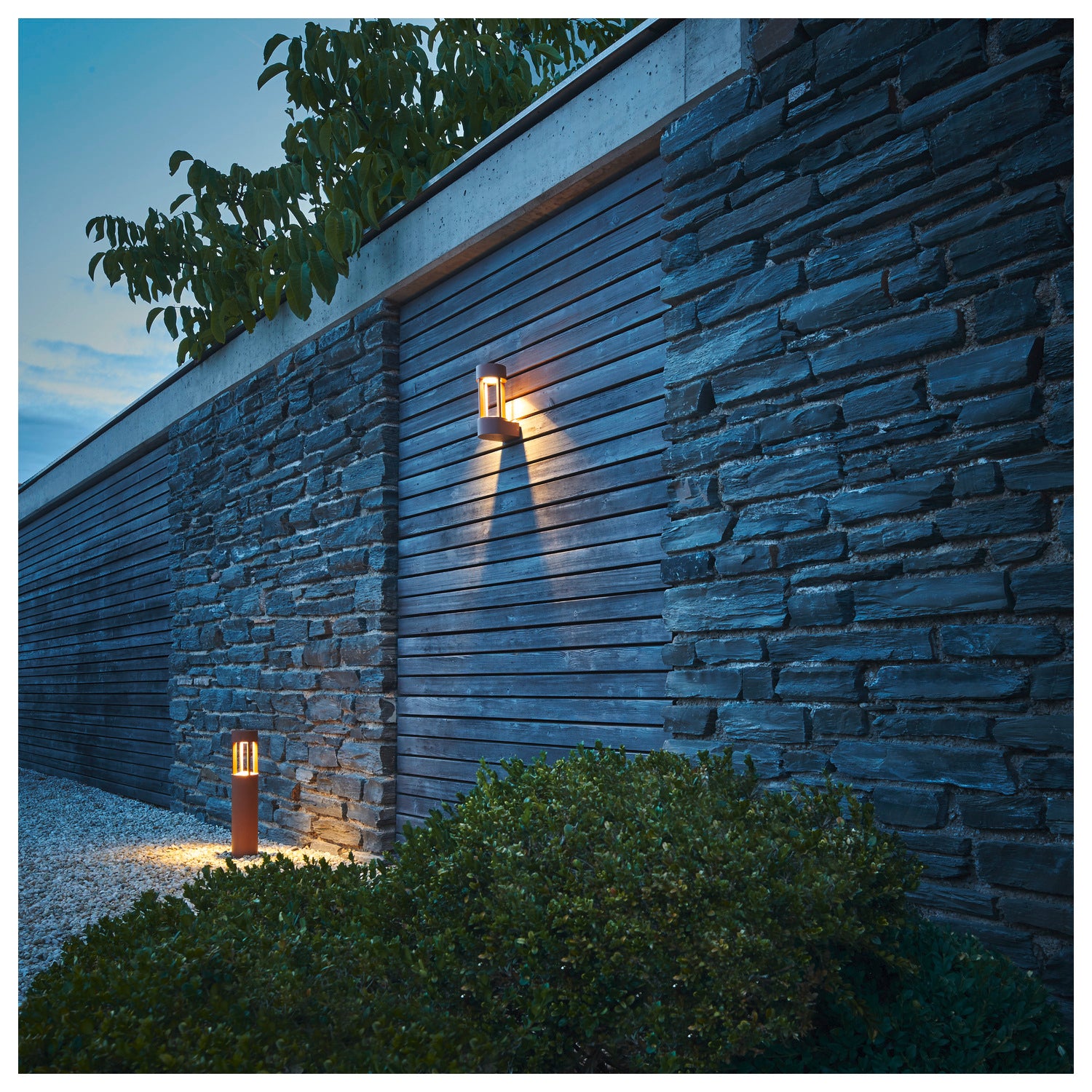 SLOTS 45, luminária de apoio para exteriores, LED, 3000 K, ferrugem, Ø/A 9/46,5 cm, 4,5 W