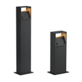 LOGS 40, luminária de apoio para exteriores, LED, 3000 K, IP65, angular, antracite, C/L/A 13/8/39,5 cm, 8 W