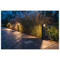 LOGS 70, luminária de apoio para exteriores, LED, 3000 K, IP65, angular, antracite, C/L/A 13/8/69,5 cm, 8 W