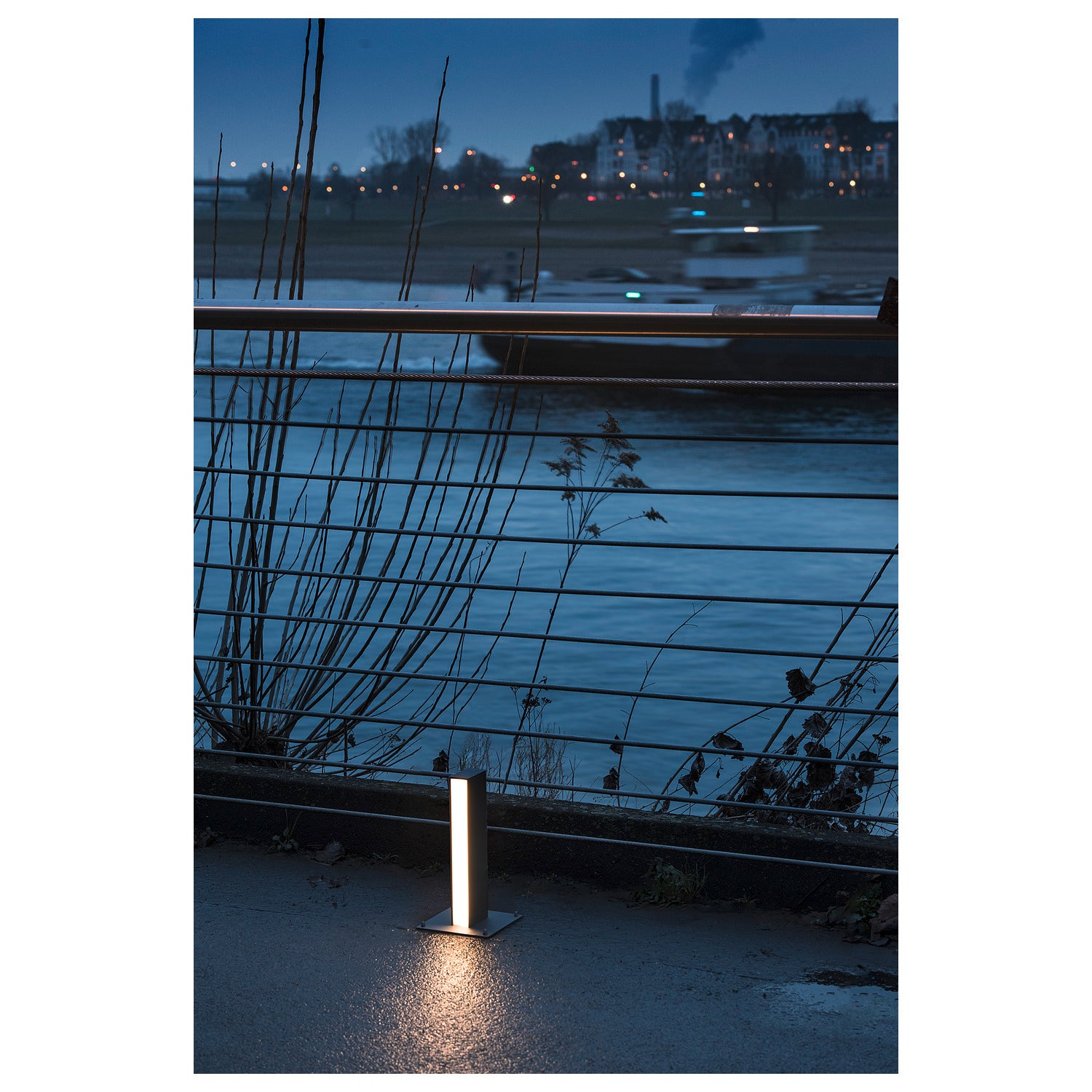 H-POL, luminária de caminho e de apoio, uma lâmpada, LED, 3000 K, antracite, C/L/A 16,5/16,5/36 cm