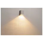 QUAD 1 XL, luminária de parede, LED, 3000 K, IP44, angular, branco, 3,2 W