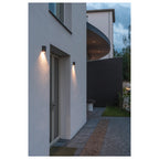 QUAD 1 XL, luminária de parede, LED, 3000 K, IP44, angular, antracite, 3,2 W