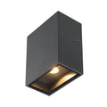 QUAD 1 XL, luminária de parede, LED, 3000 K, IP44, angular, antracite, 3,2 W