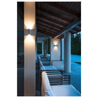 QUAD 2 XL, luminária de parede, LED, 3000 K, IP44, angular, up/down, branco, 3,2 W
