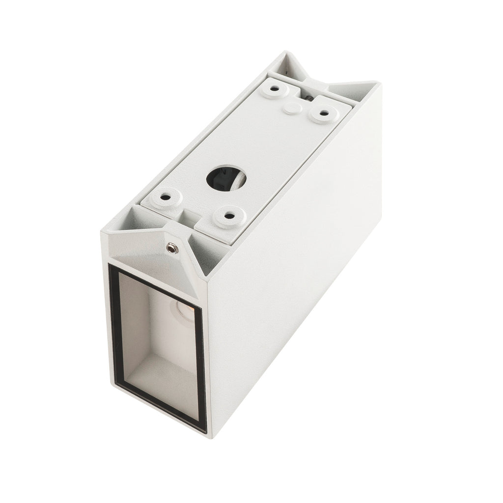 QUAD 2 XL, luminária de parede, LED, 3000 K, IP44, angular, up/down, branco, 3,2 W