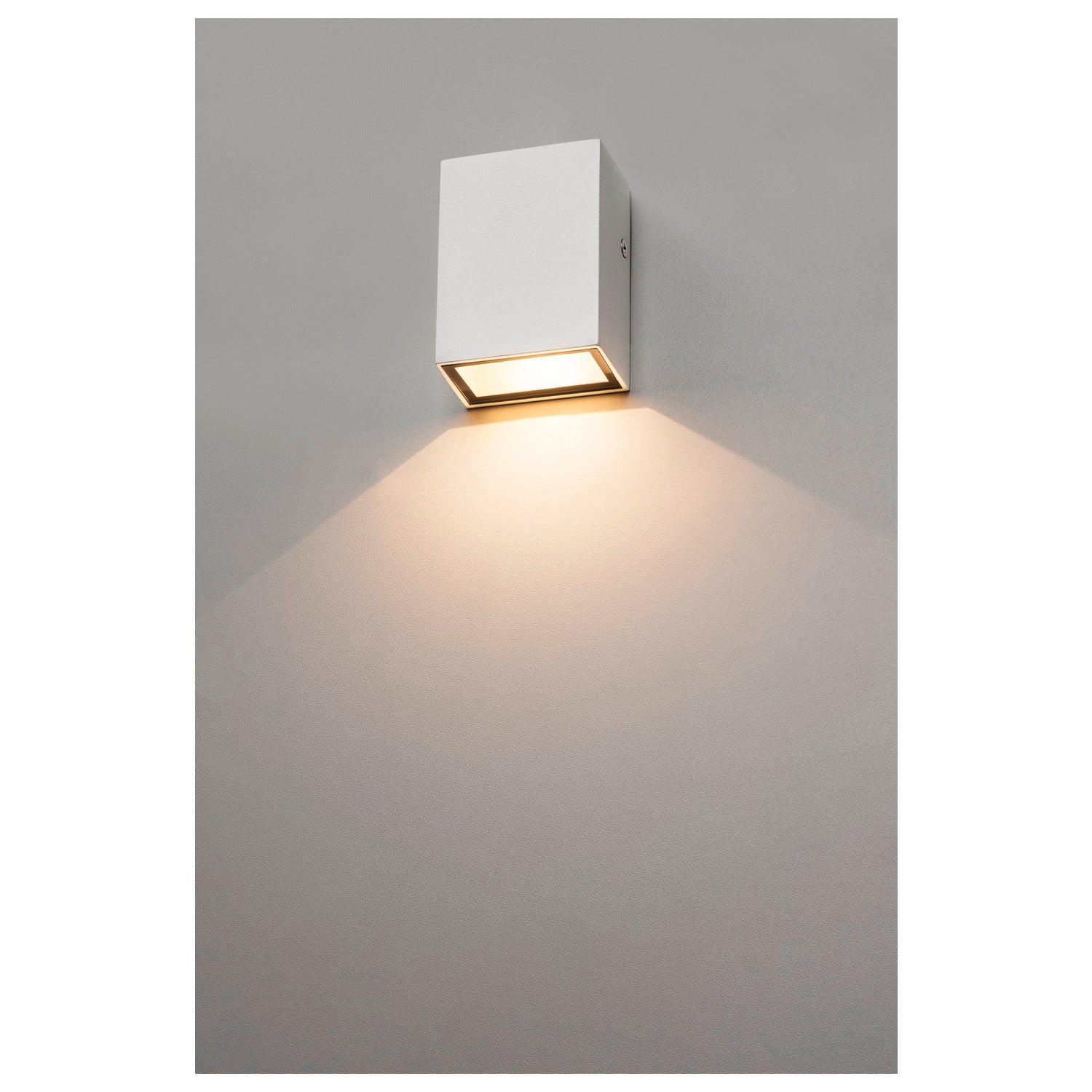 QUAD 1, luminária de parede, LED, 3000 K, IP44, angular, branco, 4,6
