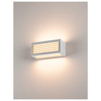 BOX-L, luminária de parede para exteriores, TC-(D,H,T,Q)SE, IP44, angular, branco, máx. 18 W