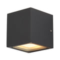 SITRA CUBE, luminária de parede para exteriores, TCR-TSE, IP44, antracite, máx. 18 W