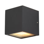 SITRA CUBE, luminária de parede para exteriores, TCR-TSE, IP44, antracite, máx. 18 W