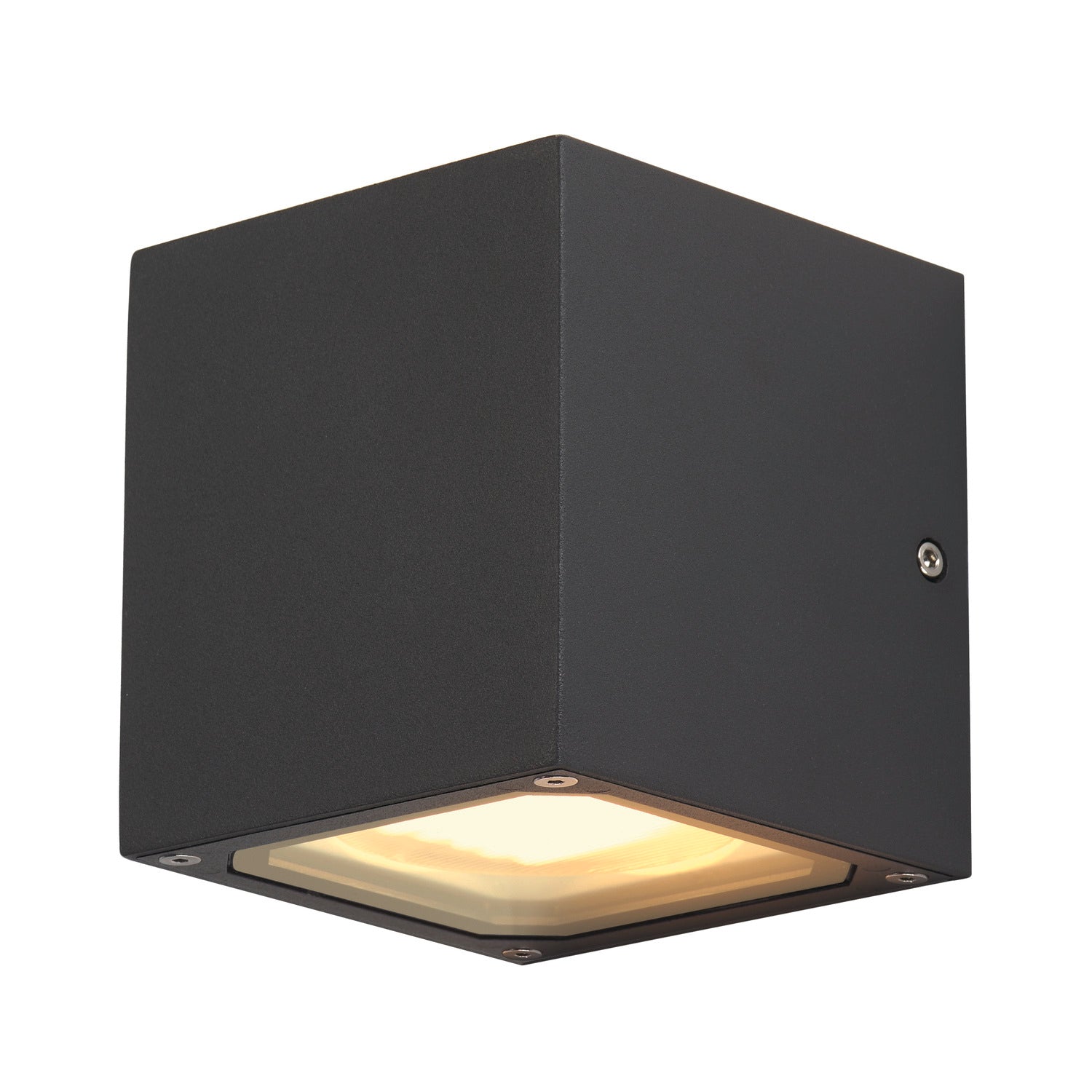 SITRA CUBE, luminária de parede para exteriores, TCR-TSE, IP44, antracite, máx. 18 W
