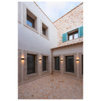 SITRA CUBE, luminária de parede para exteriores, TCR-TSE, IP44, ferrugem, máx. 18 W