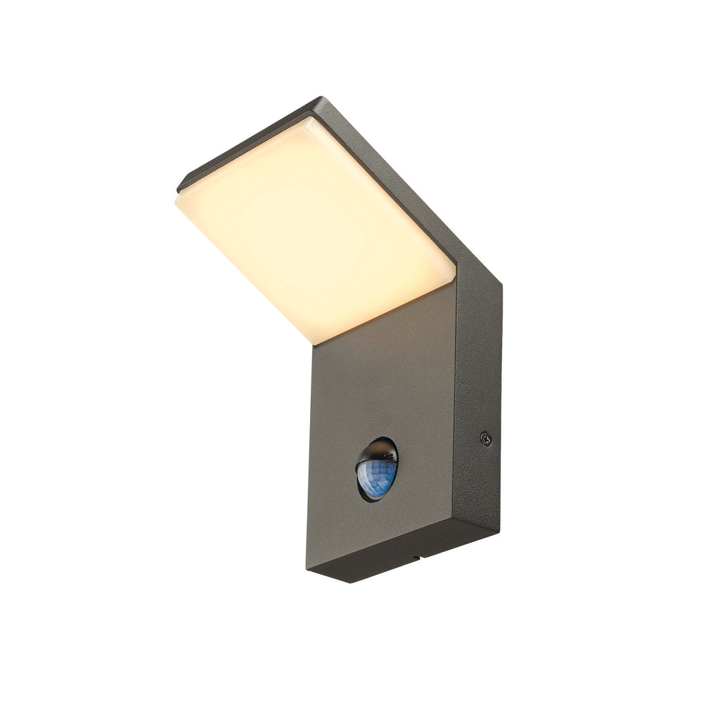 ORDI, luminária de parede para exteriores, LED, 3000 K, antracite, com sensor