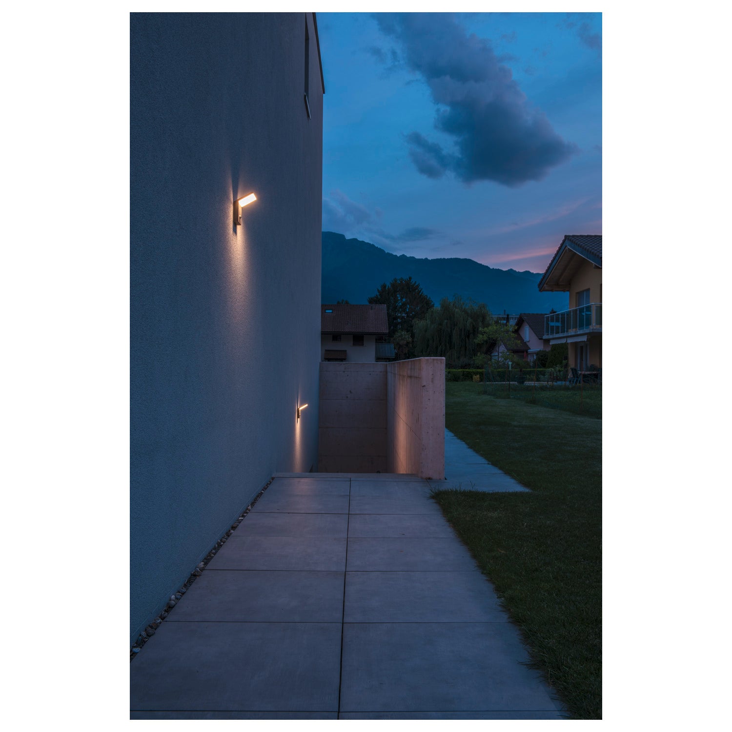 ORDI, luminária de parede para exteriores, LED, 3000 K, antracite, com sensor
