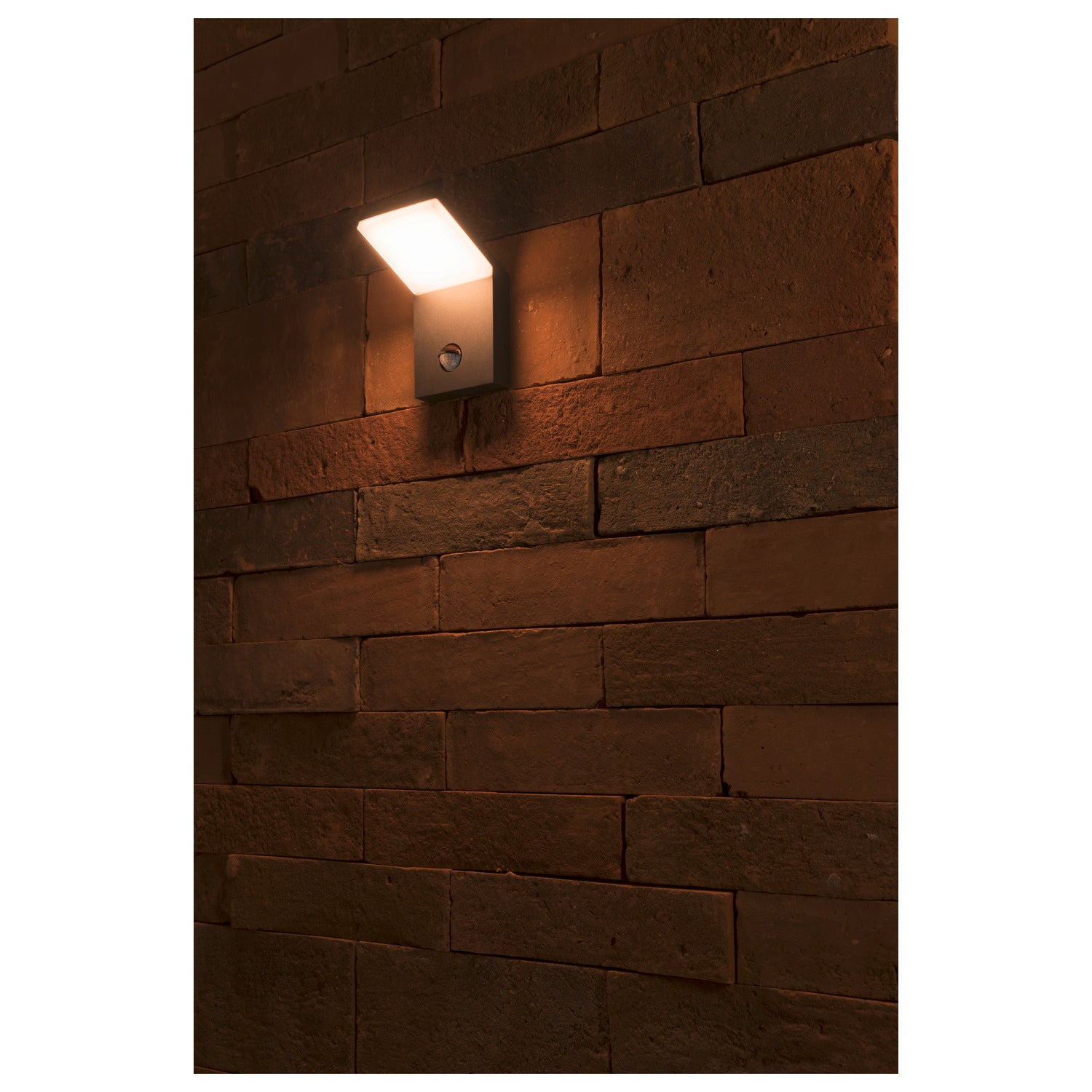 ORDI, luminária de parede para exteriores, LED, 3000 K, antracite, com sensor
