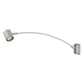 MYRA DISPLAY, luminária de parede para exteriores, QPAR51, IP55, cinzento prateado, encurvado, máx. 50 W