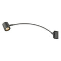 MYRA DISPLAY, luminária de parede para exteriores, QPAR51, IP55, antracite, encurvado, máx. 50 W