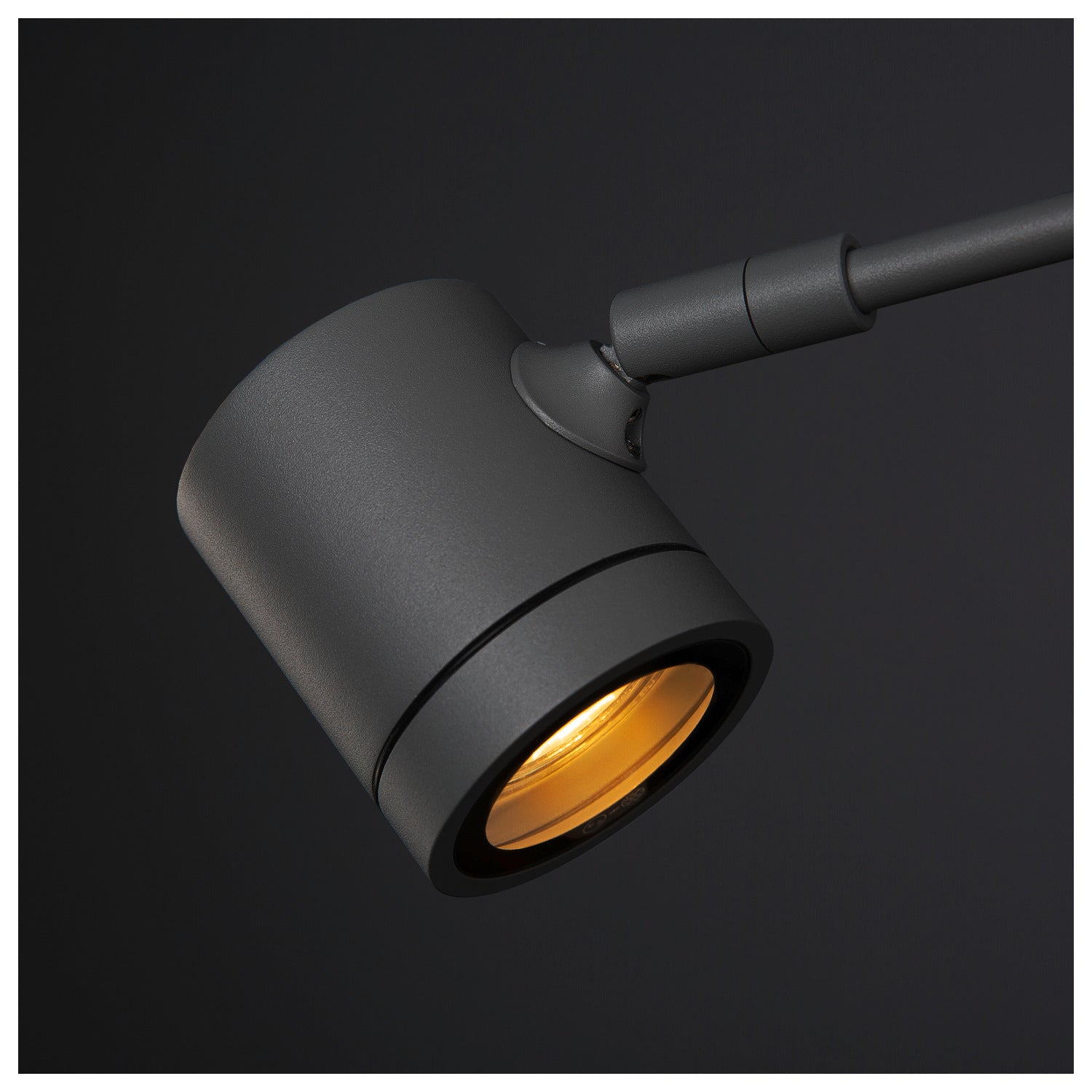 MYRA DISPLAY, luminária de parede para exteriores, QPAR51, IP55, antracite, encurvado, máx. 50 W