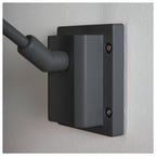 MYRA DISPLAY, luminária de parede para exteriores, QPAR51, IP55, antracite, encurvado, máx. 50 W