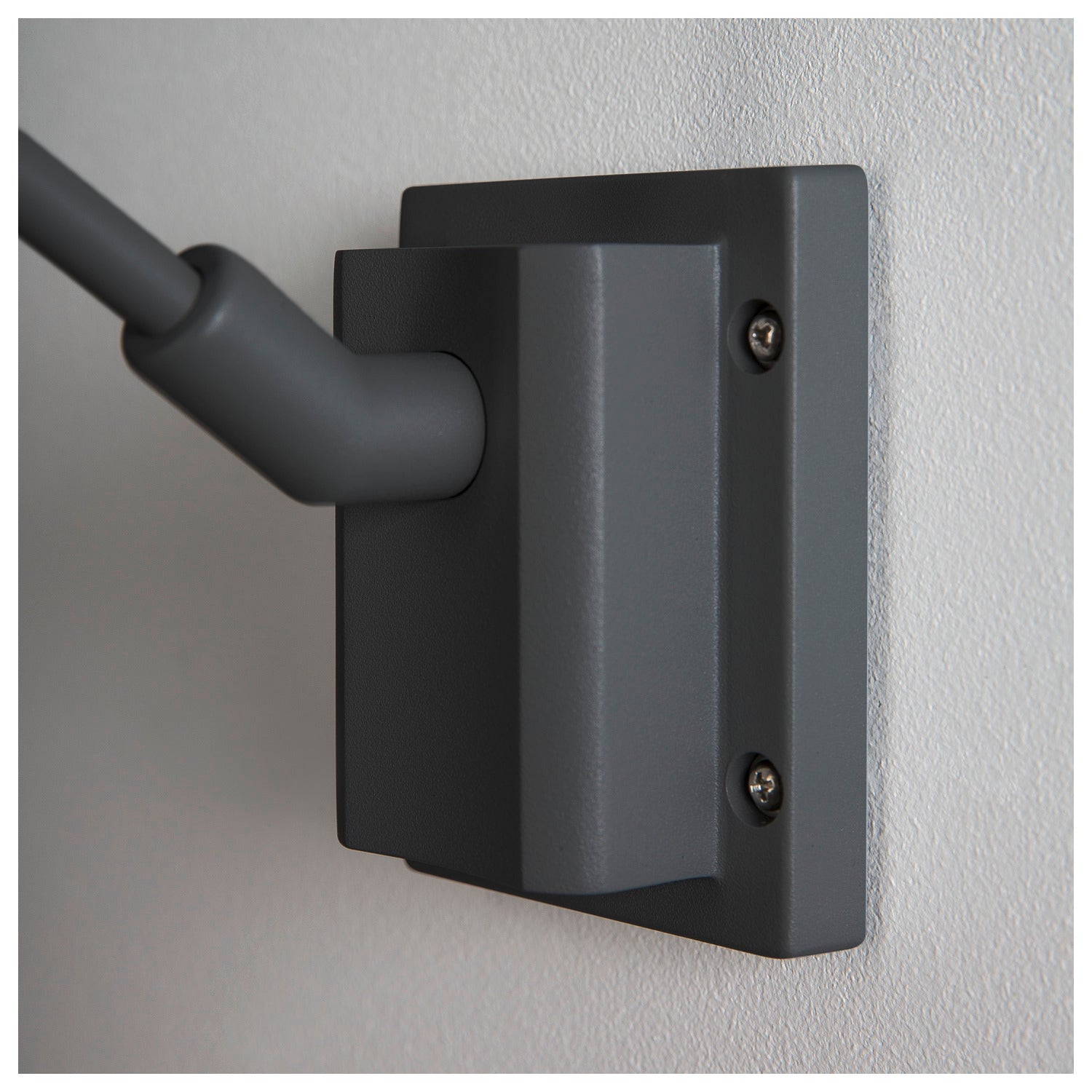 MYRA DISPLAY, luminária de parede para exteriores, QPAR51, IP55, antracite, encurvado, máx. 50 W