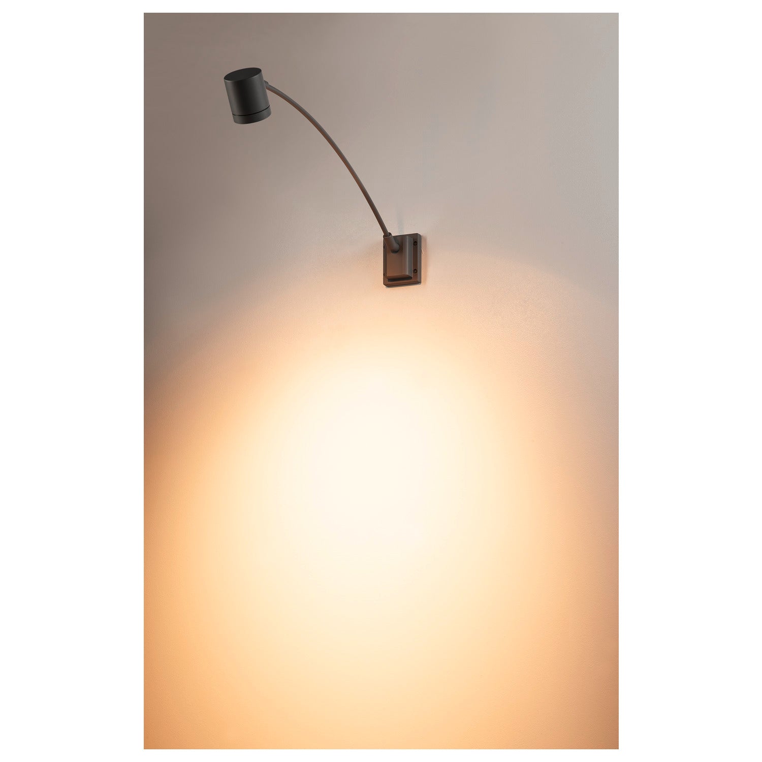 MYRA DISPLAY, luminária de parede para exteriores, QPAR51, IP55, antracite, encurvado, máx. 50 W