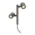 MYRA 2, luminária de estaca para exteriores, duas lâmpadas, LED GU10 51 mm, IP44, antracite, 18 W