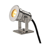 PROJETOR DASAR, projetor para exteriores, LED, 3000 K, IP67, aço inox 316, 230V, 6 W