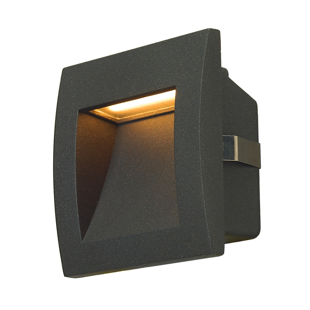 DOWNUNDER OUT LED S, luminária de embutir na parede para exteriores, LED, 3000 K, antracite