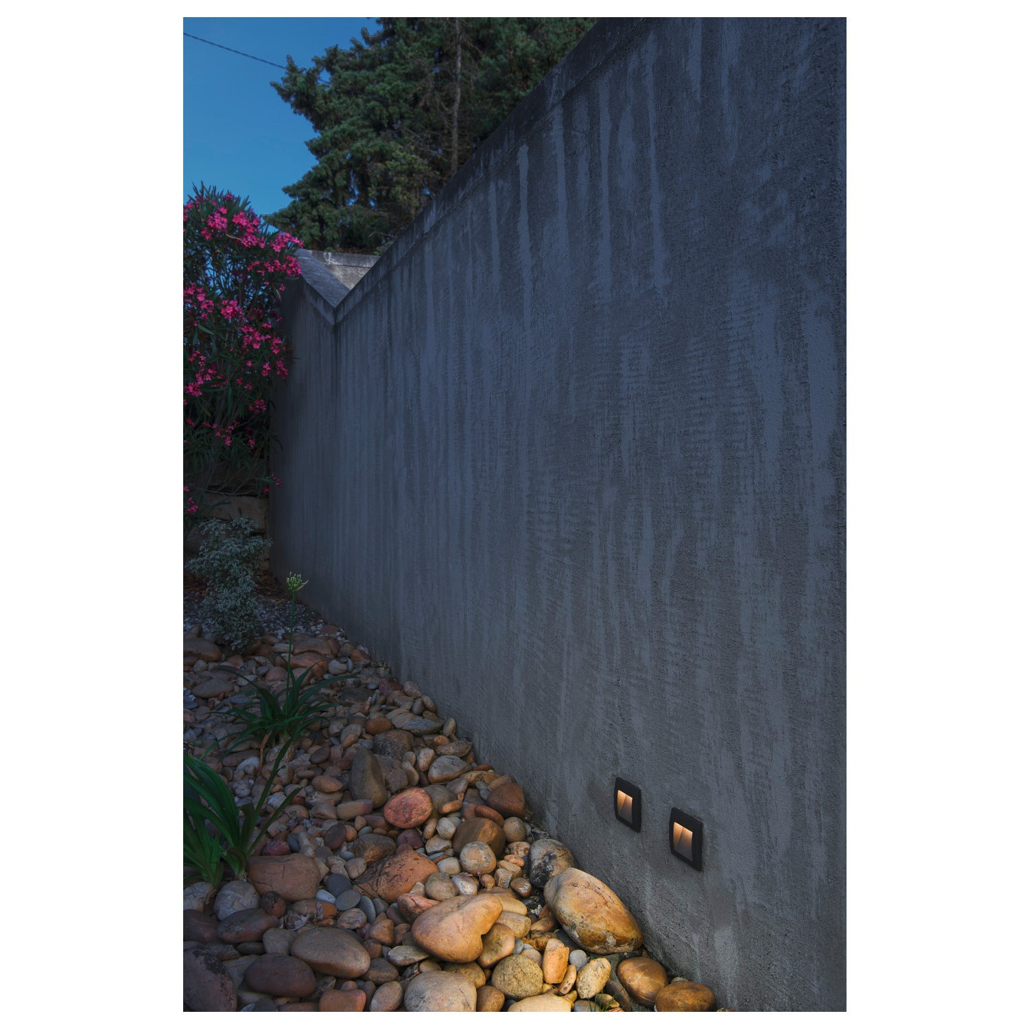 DOWNUNDER OUT LED S, luminária de embutir na parede para exteriores, LED, 3000 K, antracite