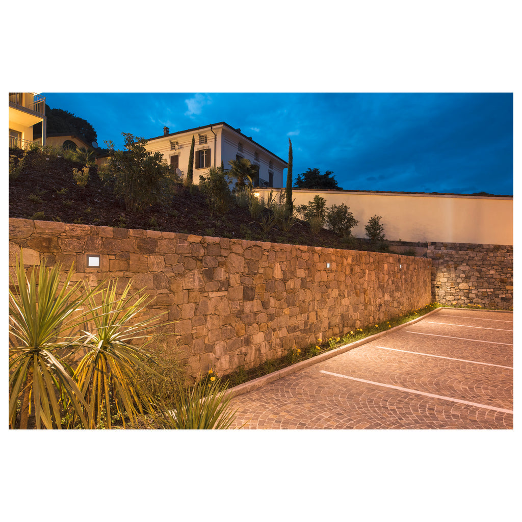 DOWNUNDER OUT LED L, luminária de embutir na parede para exteriores, LED, 3000 K, antracite