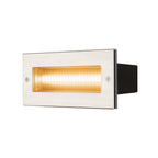 BRIC K, luminária de embutir na parede para exteriores, LED, 3000 K, aço inox, IP65, 230V, 950 lm, 10 W