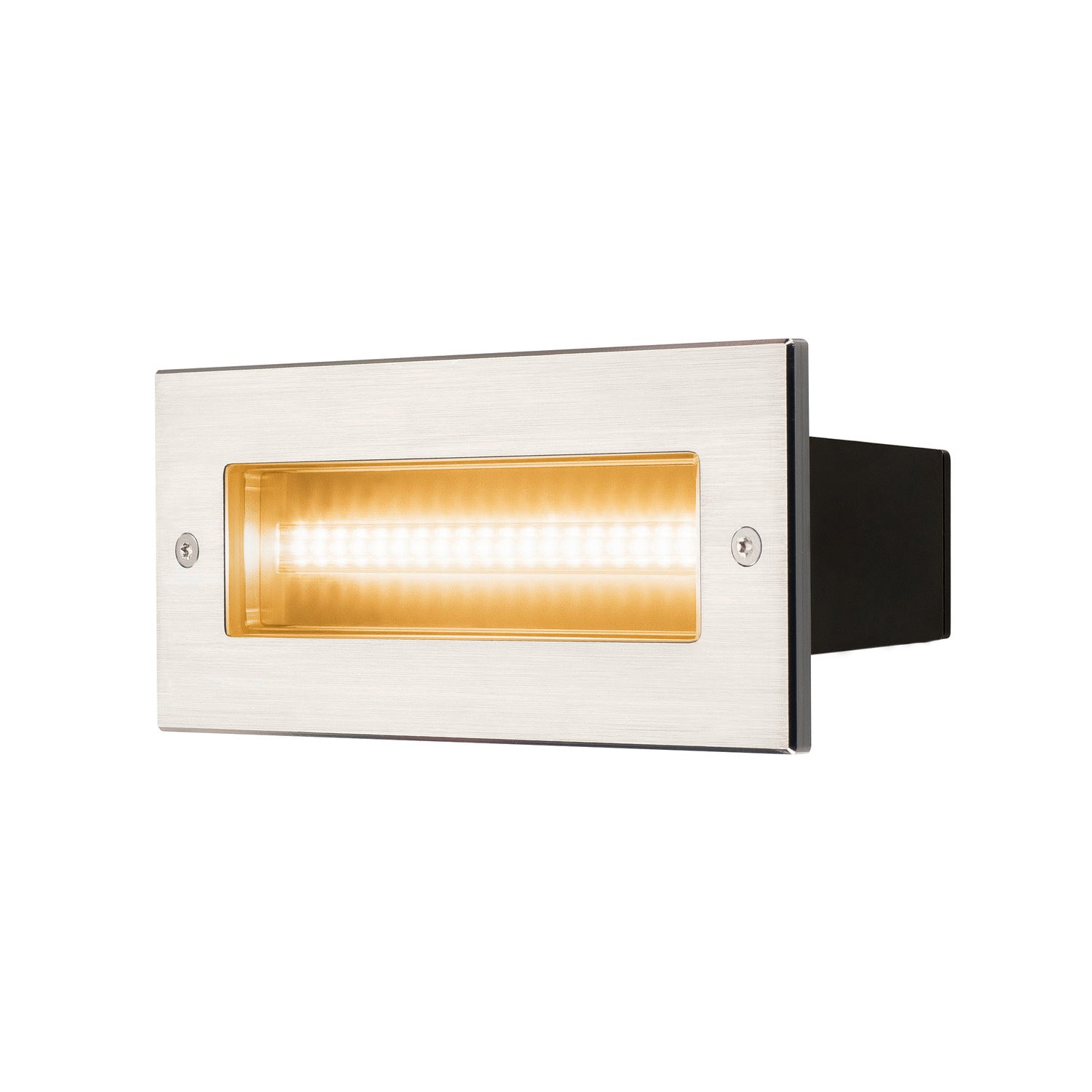 BRIC K, luminária de embutir na parede para exteriores, LED, 3000 K, aço inox, IP65, 230V, 950 lm, 10 W