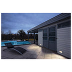 BRIC K, luminária de embutir na parede para exteriores, LED, 3000 K, aço inox, IP65, 230V, 950 lm, 10 W