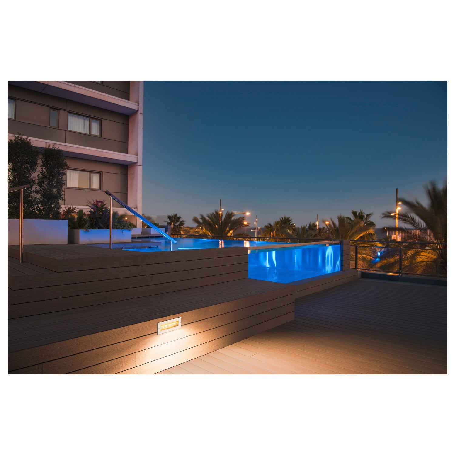 BRICK, luminária de embutir na parede para exteriores, LED, 3000 K, aço inox, 230V, IP67, 950 lm, 10 W