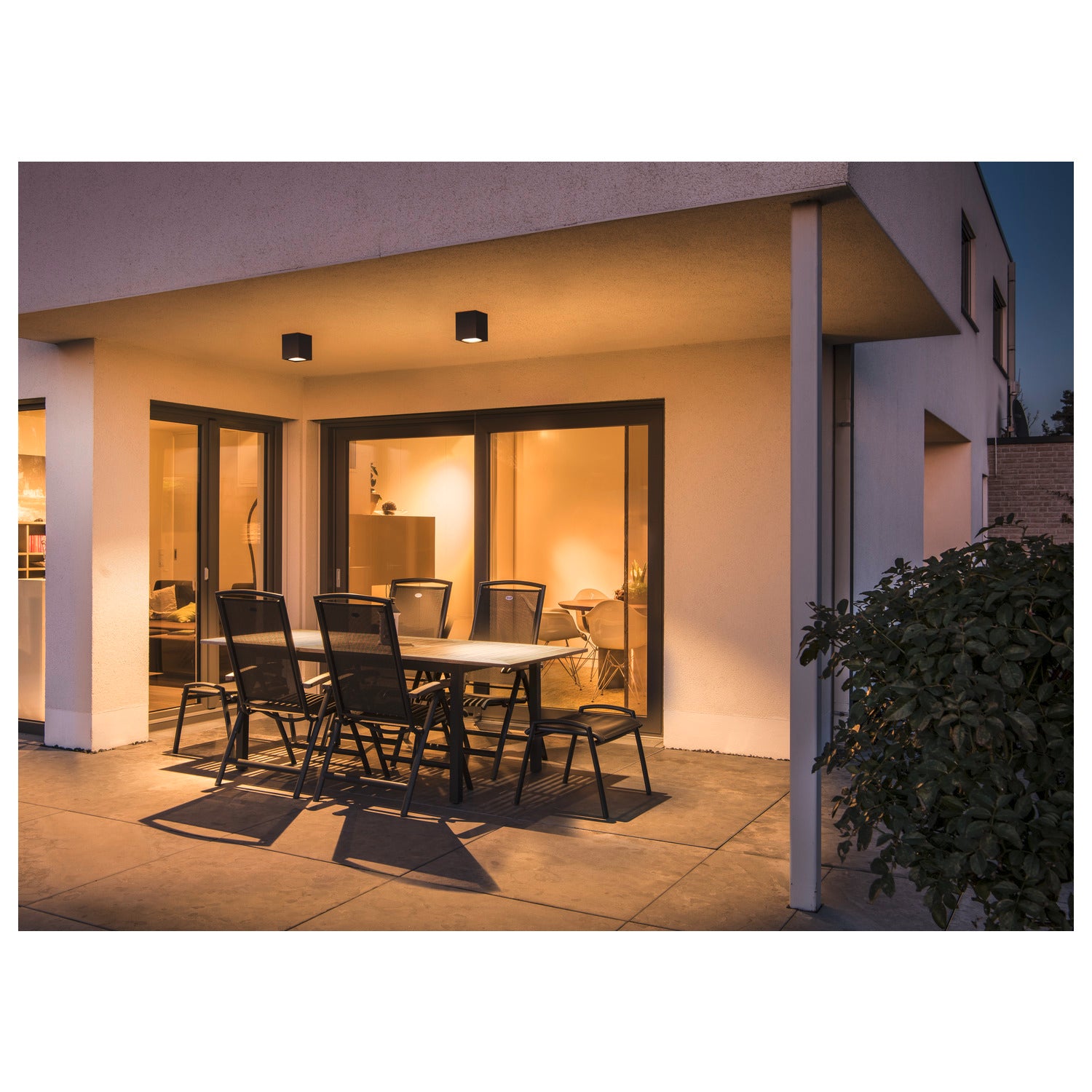 BIG THEO CEILING, luminária de teto para exteriores, LED, 3000 K, antracite